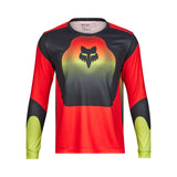 Fox Junior Ranger Revise Long Sleeve Cycling Jersey Red/Yellow | RideHub