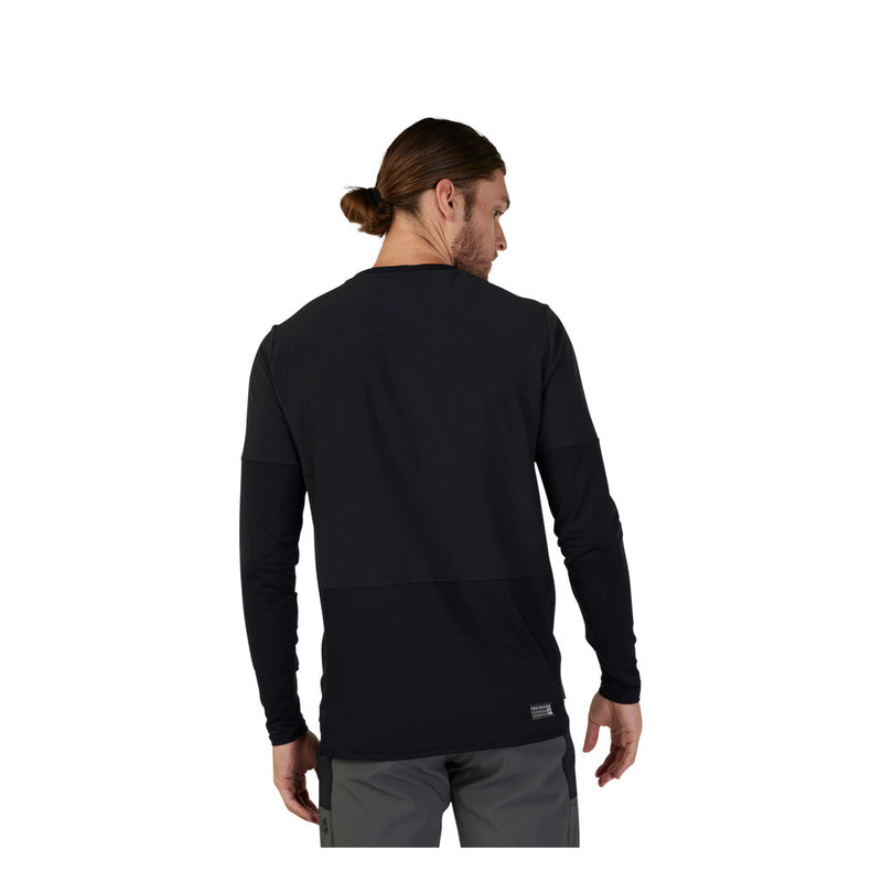 Fox Defend Thermal Black Long Sleeve Cycling Jersey | RideHub