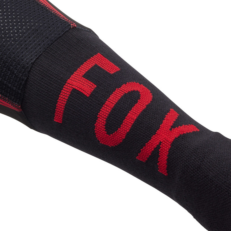 Fox Flexair Knee Brace Fluorescent Red socks | RideHub