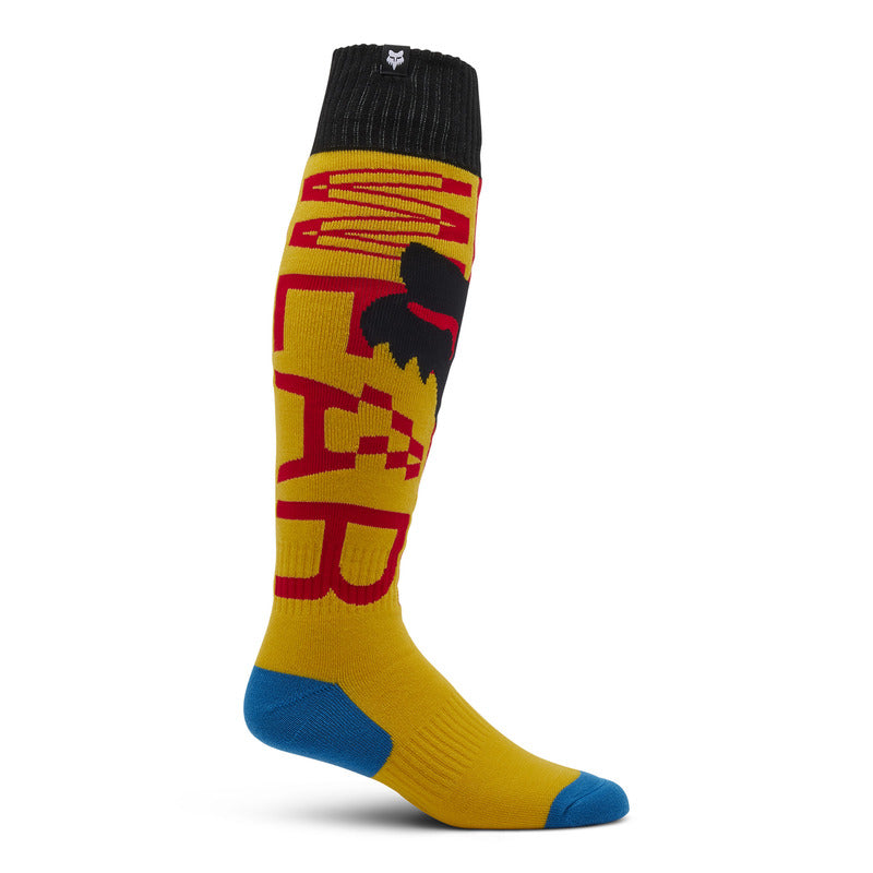 Fox 180 Race Spec Pale Yellow socks | RideHub