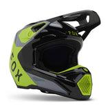 Fox Junior V1 Lean Grey/Yellow helmet