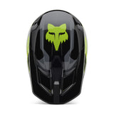 Fox Junior V1 Lean Grey/Yellow helmet