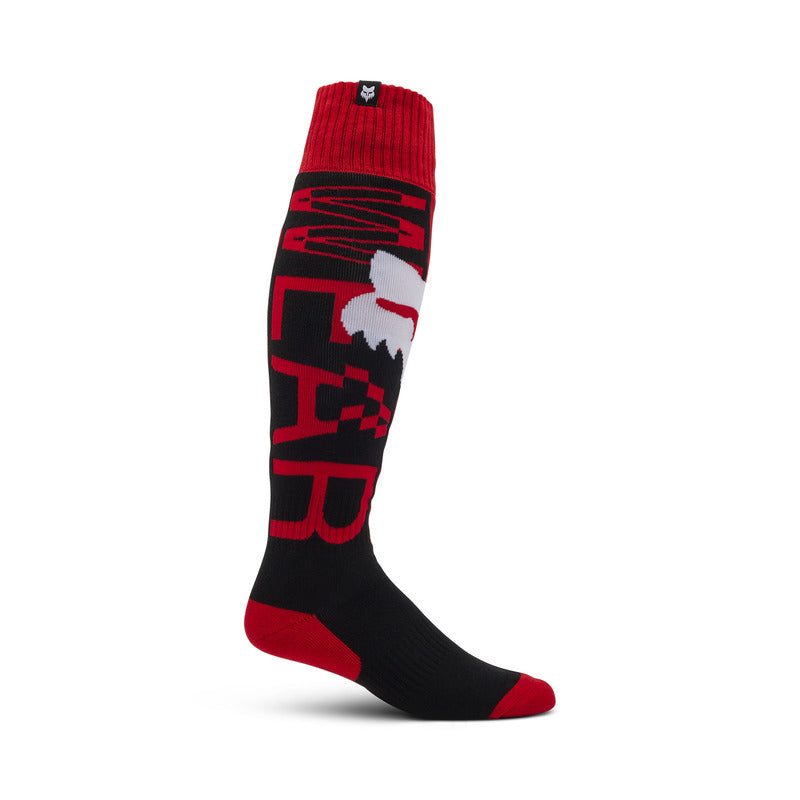Fox Junior 180 Race Spec Fluo Red socks | RideHub
