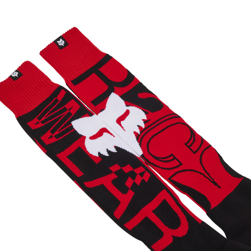 Fox Junior 180 Race Spec Fluo Red socks | RideHub