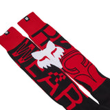 Fox Junior 180 Race Spec Fluo Red socks | RideHub