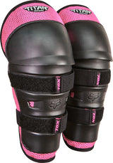 Fox Junior Peewee Titan Knee/Shin Grd Black/Pink Os