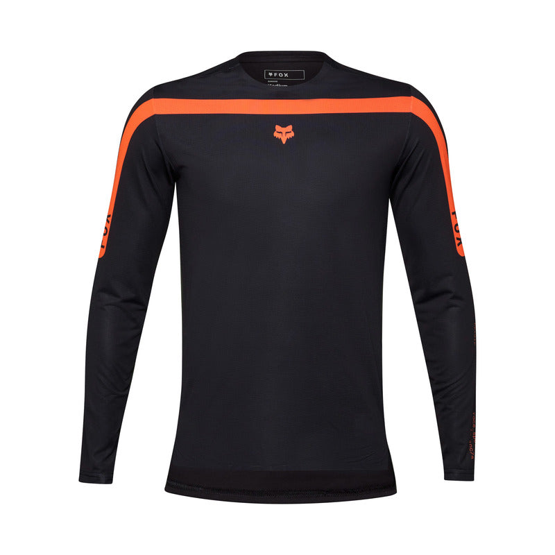 Fox Flexair Aviation Dark Sage Long Sleeve Cycling Jersey | RideHub