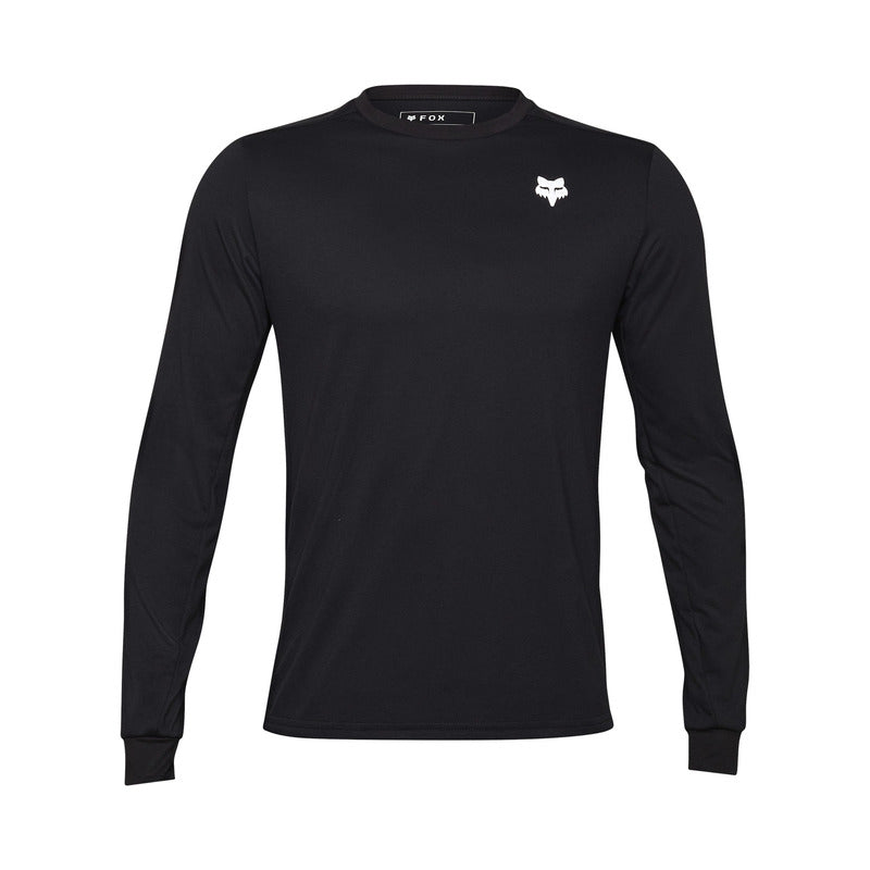 Fox Ranger Dr MD Long Sleeve Cycling Jersey Black | RideHub