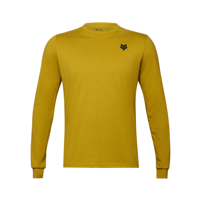 Fox Ranger Dr MD Mustard Long Sleeve Cycling Jersey | RideHub
