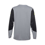 Fox Junior Defend Taunt Steel Grey Long Sleeve Cycling Jersey | RideHub