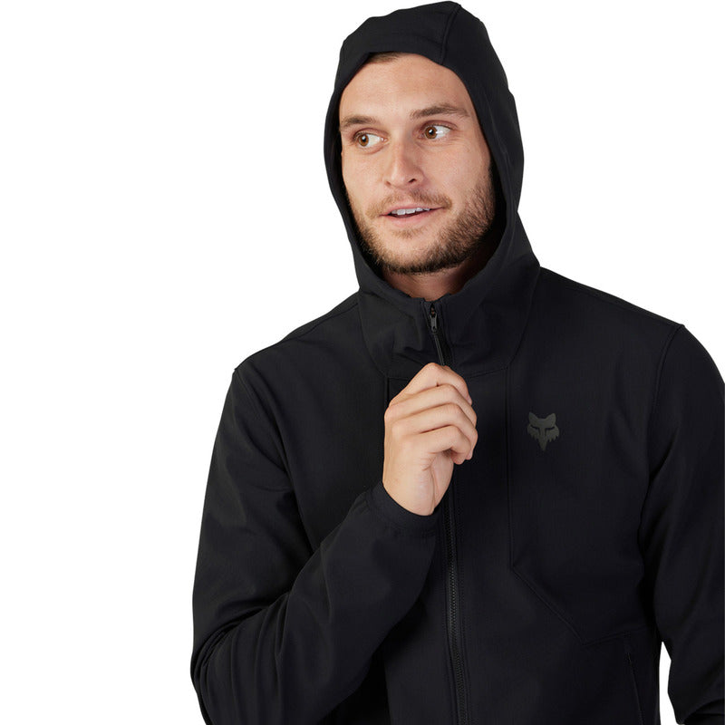 Fox Ranger Fire Black Cycling Hoodie