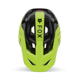 Fox Junior Rampage Barge Fluo Yellow Bike Helmet