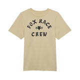 Fox Junior Race Crew T-Shirt Cream