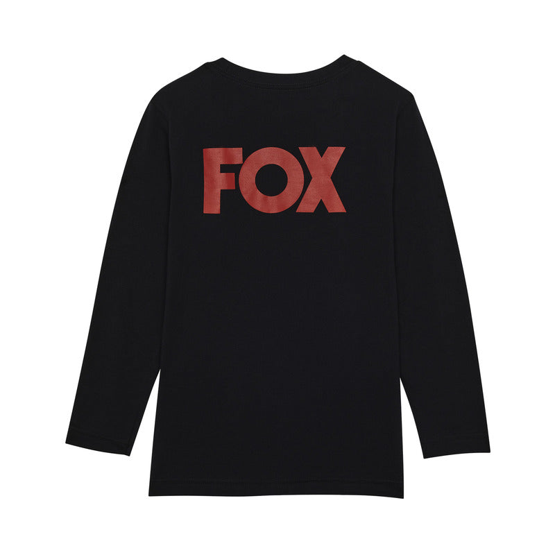 Fox Junior Heritage Black Long Sleeve T-Shirt
