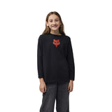 Fox Junior Heritage Black Long Sleeve T-Shirt