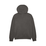 Fox Wordmark Oversized Fleece Hoodie in Pewter