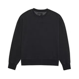 Fox Wordmark Oversized Fleece Crew Black