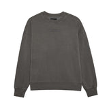 Fox Wordmark Oversized Fleece Crew Pewter Sweatshirt