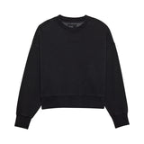Fox Lady Wordmark Oversized Fleece Crew Black