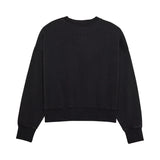 Fox Lady Wordmark Oversized Fleece Crew Black