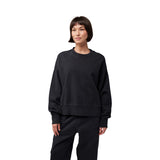 Fox Lady Wordmark Oversized Fleece Crew Black