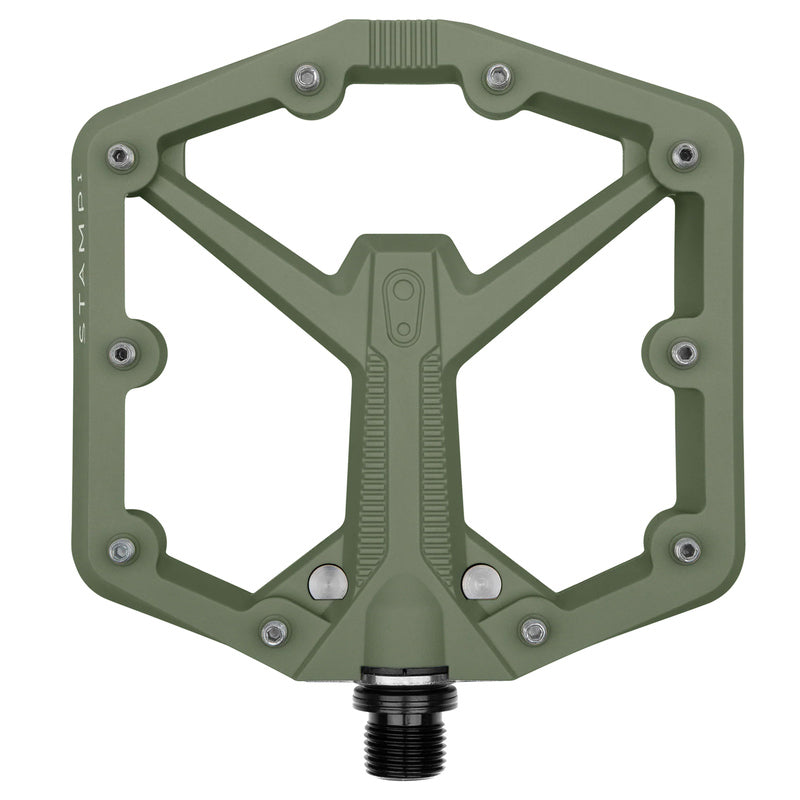 Crankbrothers Stamp 1 Large Green Gen 2 Bicycle Pedals