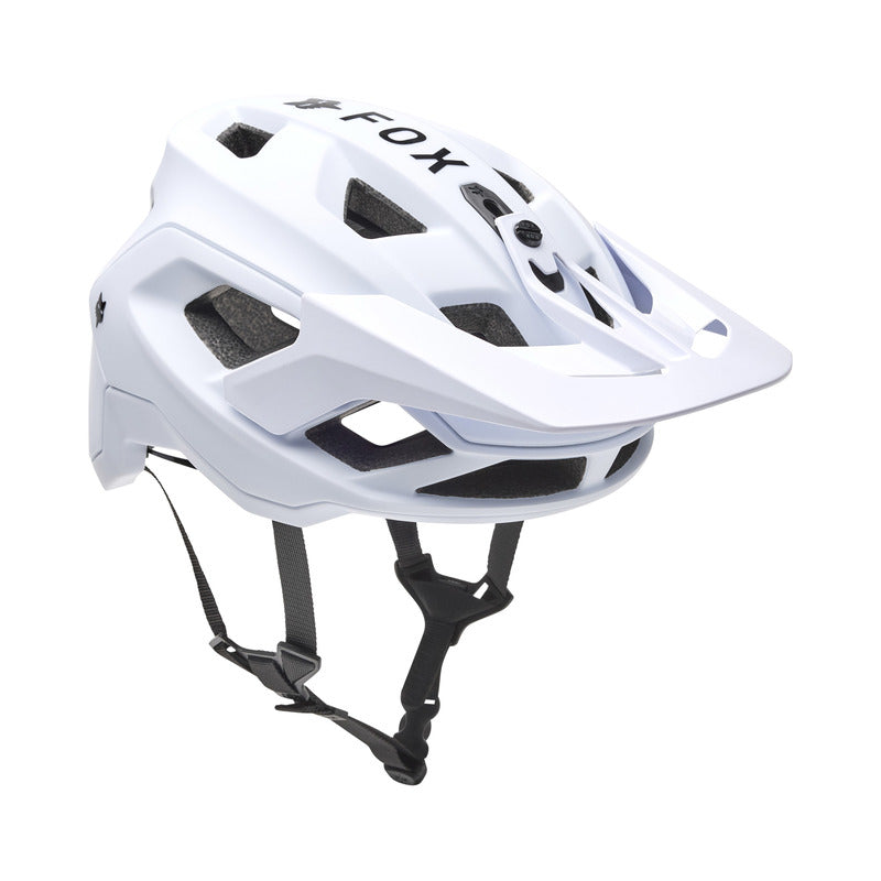 Fox Speedframe Solid White Bike Helmet