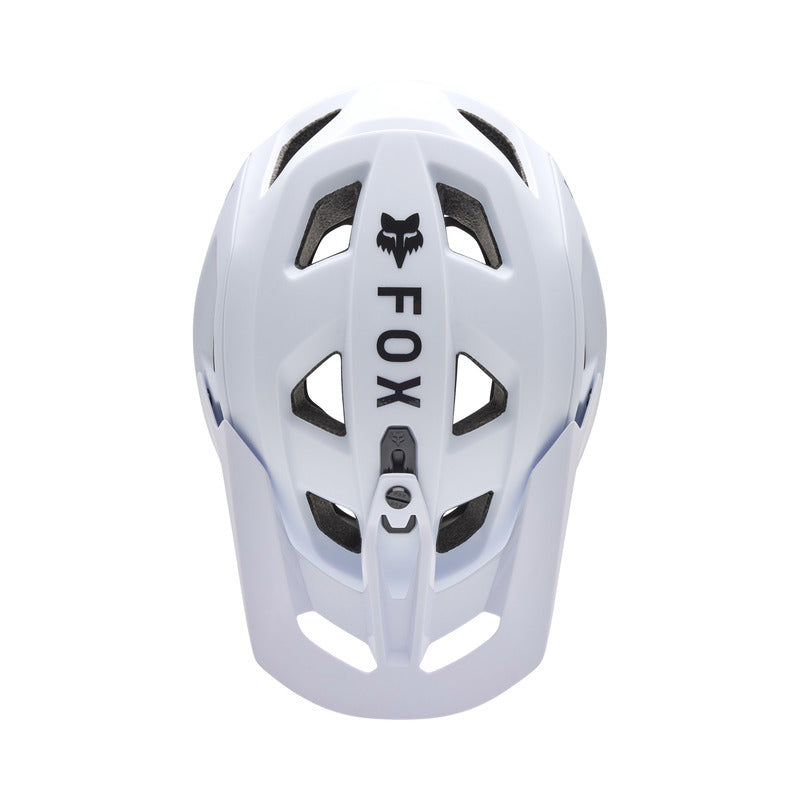 Fox Speedframe Solid White Bike Helmet