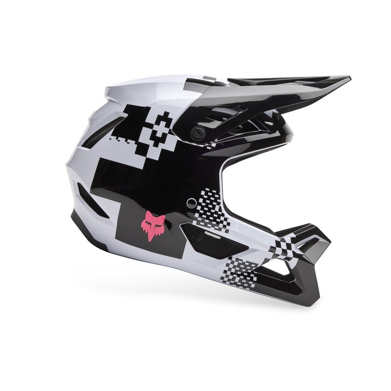 Fox Junior Rampage Digi Img Bike Helmet Black/White