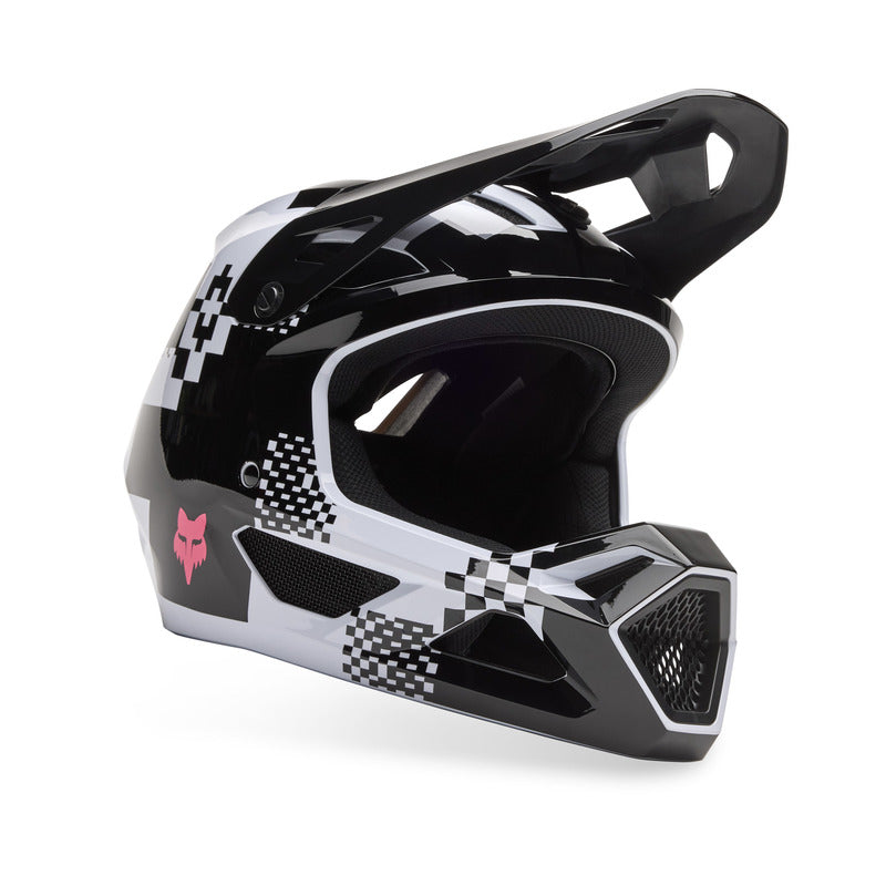 Fox Junior Rampage Digi Img Bike Helmet Black/White