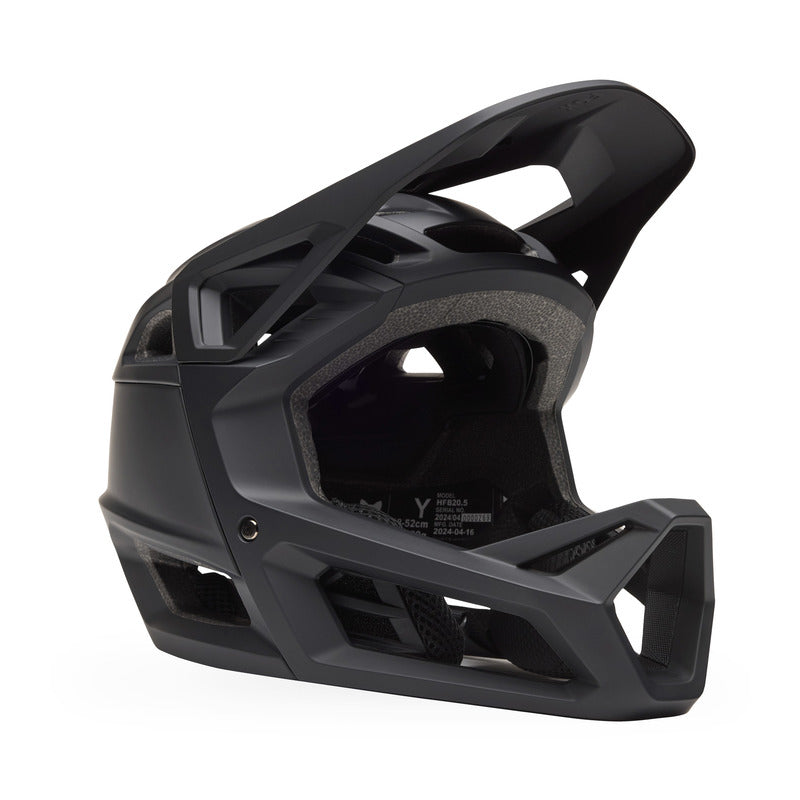 Fox Junior Proframe Mt Blk Ce Matte Black Bike Helmet
