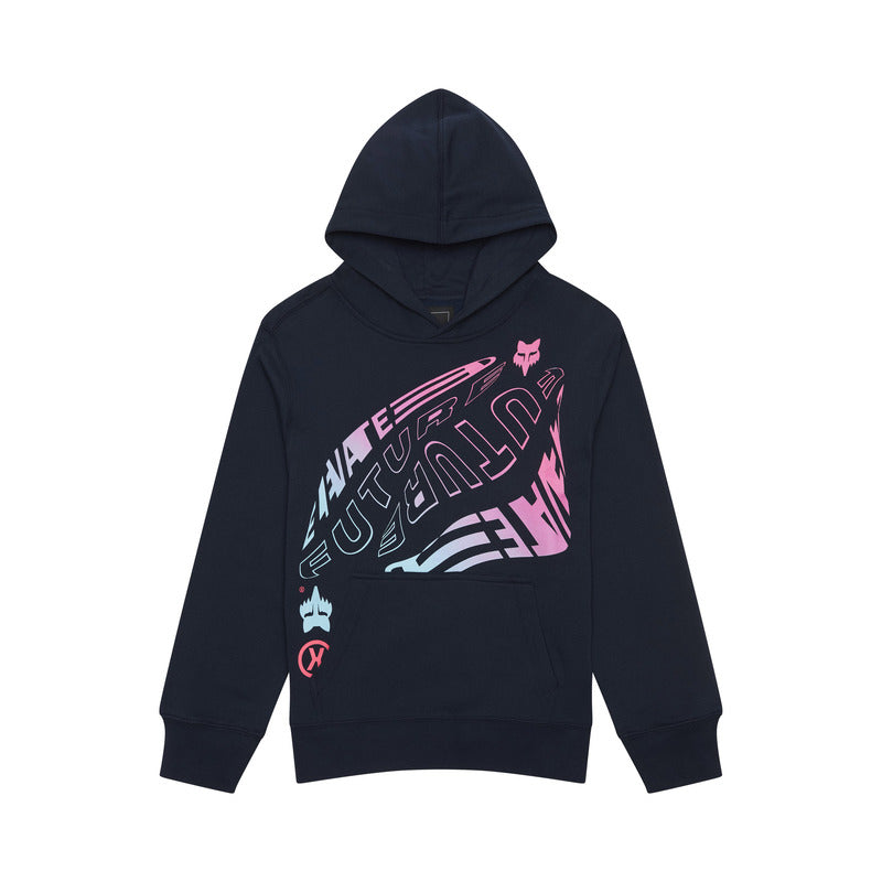 FOX JUNIOR ELEVATED FLEECE HOODIE MIDNIGHT