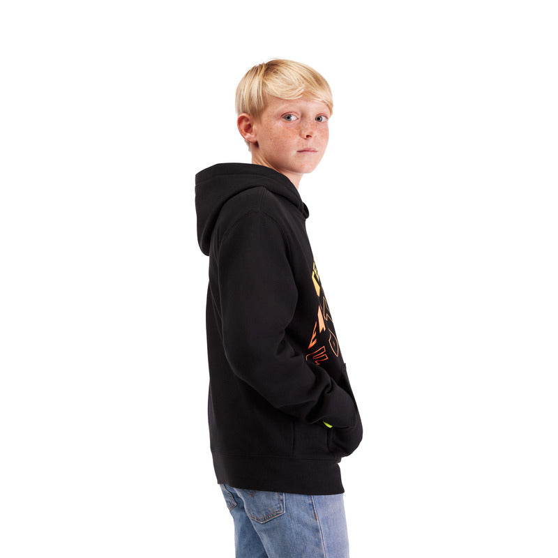 FOX JUNIOR ELEVATED FLEECE HOODIE BLACK