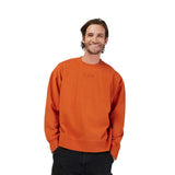 Fox Wordmark Oversized Fleece Crew Cognac Sweatshirt