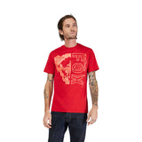 T-SHIRT FOX IMAGE SKULL SS PREM TEE CARDINAL
