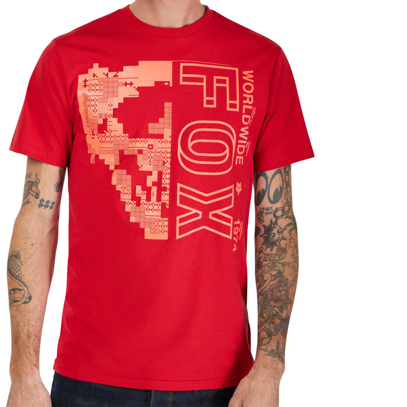 T-SHIRT FOX IMAGE SKULL SS PREM TEE CARDINAL