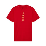 T-SHIRT FOX CHECKERED SS PREM TEE CARDINAL