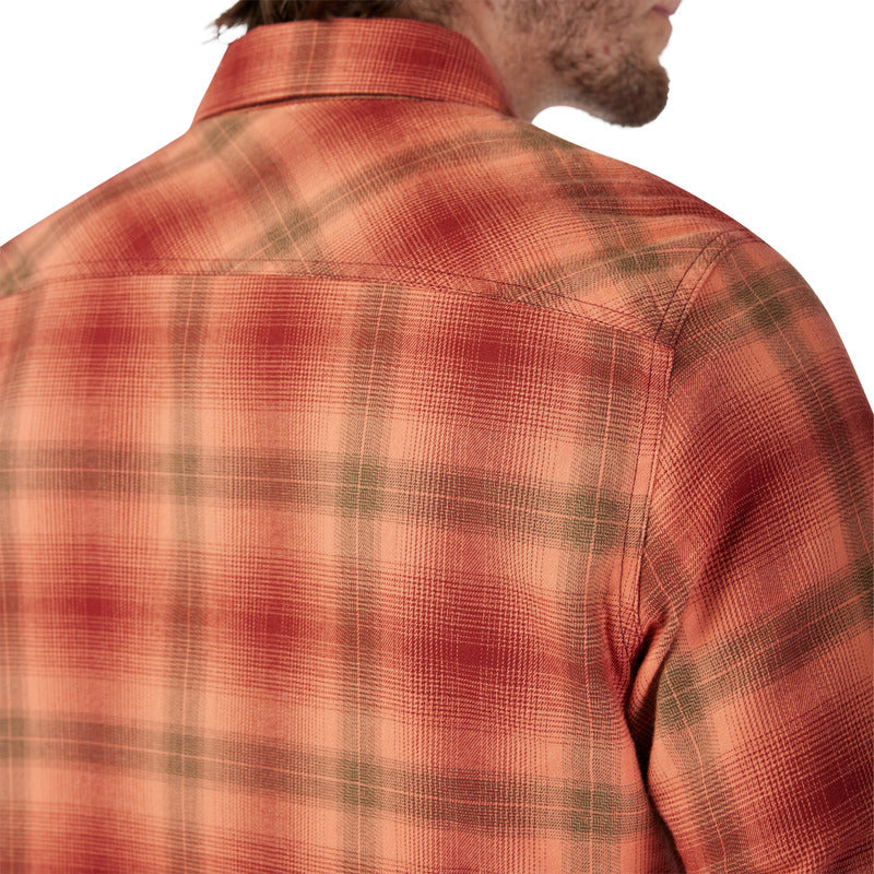Fox Survivalist Stretch Flannel Rust Shirt | RideHub