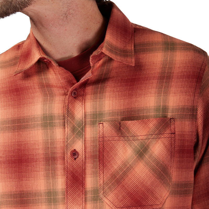 Fox Survivalist Stretch Flannel Rust Shirt | RideHub