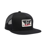 FOX WINGED TRUCKER BLACK CAP