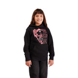 FOX JUNIOR IMAGE SKULL FLEECE PO BLACK HOODIE