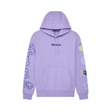 FOX LADY HELLO FUTURE FLEECE HOODIE LILAC