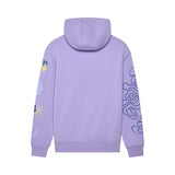 FOX LADY HELLO FUTURE FLEECE HOODIE LILAC