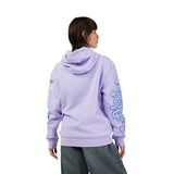 FOX LADY HELLO FUTURE FLEECE HOODIE LILAC