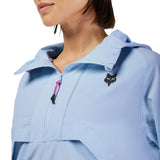 Fox Lady Survivalist Windbreaker Cashmere Blue Hoodie