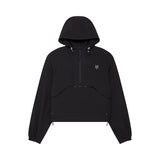 FOX LADY SURVIVALIST WINDBREAKER HOODIE BLACK/BLACK
