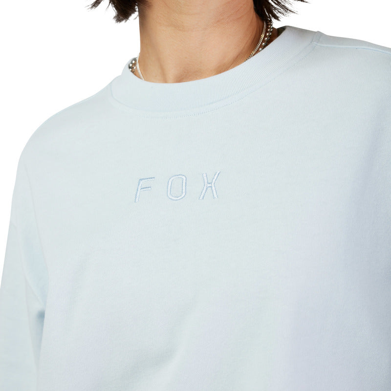 T-SHIRT FOX LADY WORDMARK OS PALE BLUE