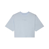 T-SHIRT FOX LADY WORDMARK OS CROP TEE PALE BLUE