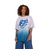 T-SHIRT FOX LADY HELLO FUTURE OVERSIZED TEE LILAC