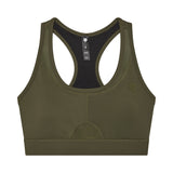 FOX LADY MOTIVE BRA OLIVE GREEN SPORTS BRA